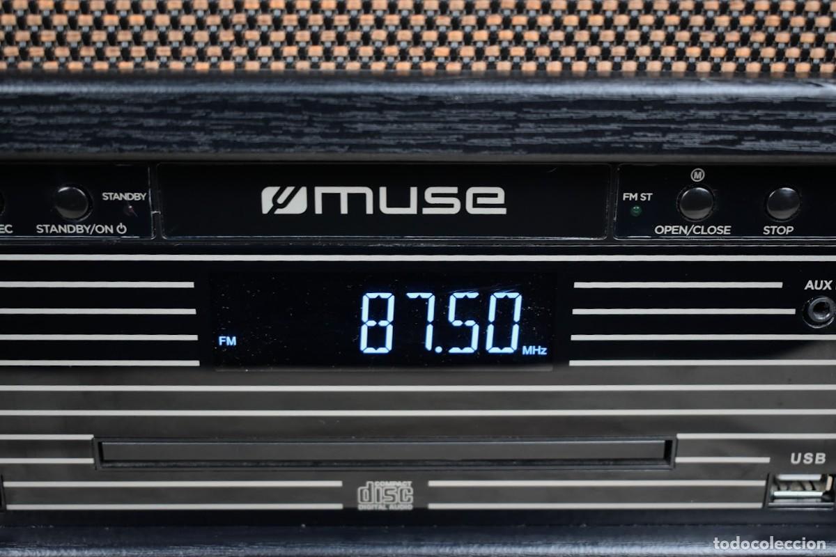 Radios antiguas: Muse MT-115W Tocadiscos CD Bluetooth USB - Foto 2