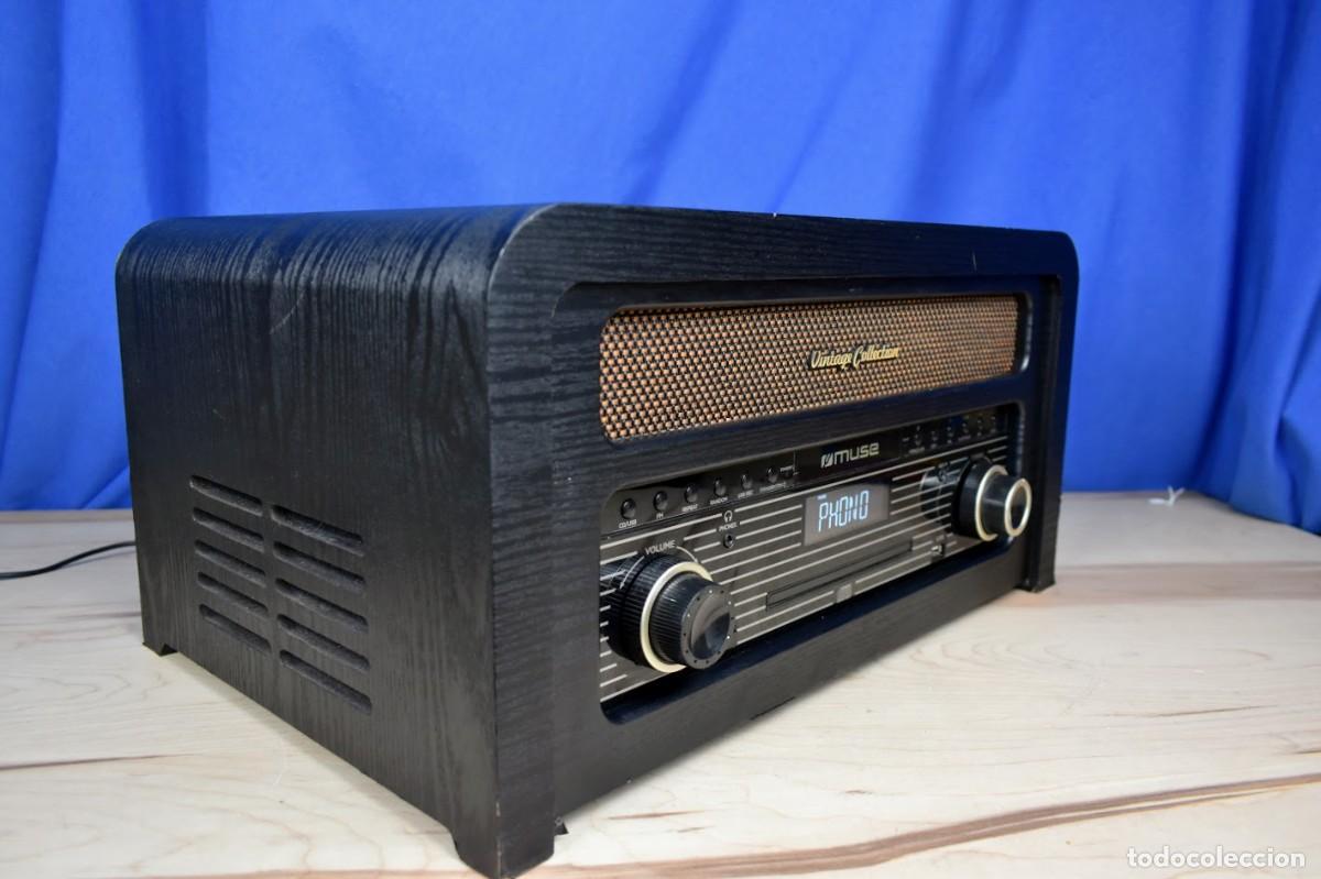 Radios antiguas: Muse MT-115W Tocadiscos CD Bluetooth USB - Foto 10