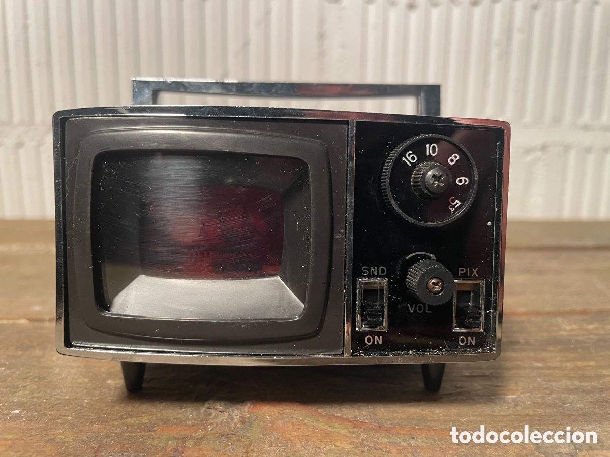 Radios antiguas: TRANSISTOR LUMINA CON FORMA DE TELEVISI&Oacute;N. A ESTRENAR Y FUNCIONANDO. VINTAGE - Foto 2