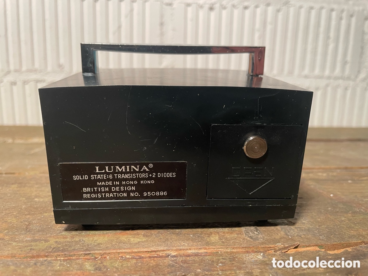 Radios antiguas: TRANSISTOR LUMINA CON FORMA DE TELEVISI&Oacute;N. A ESTRENAR Y FUNCIONANDO. VINTAGE - Foto 4