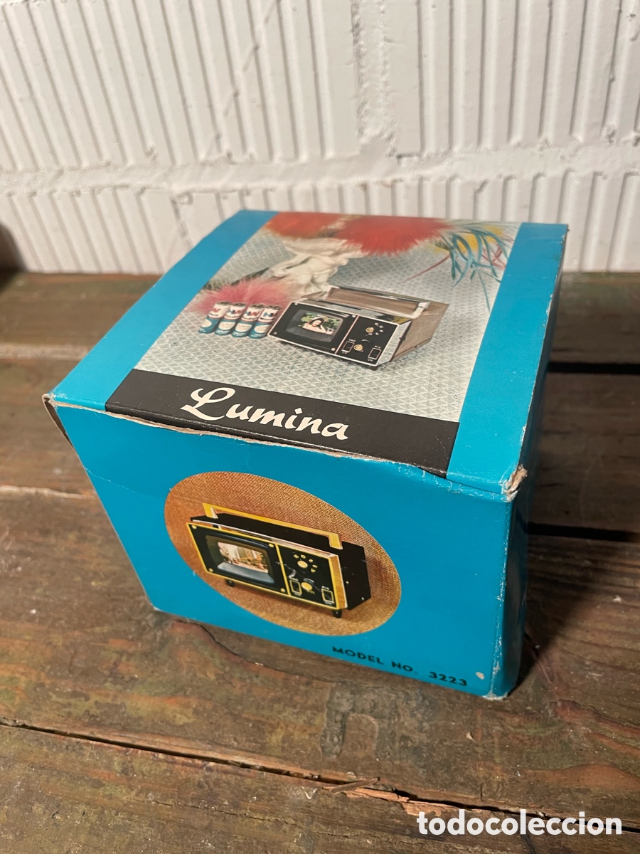 Radios antiguas: TRANSISTOR LUMINA CON FORMA DE TELEVISI&Oacute;N. A ESTRENAR Y FUNCIONANDO. VINTAGE - Foto 8