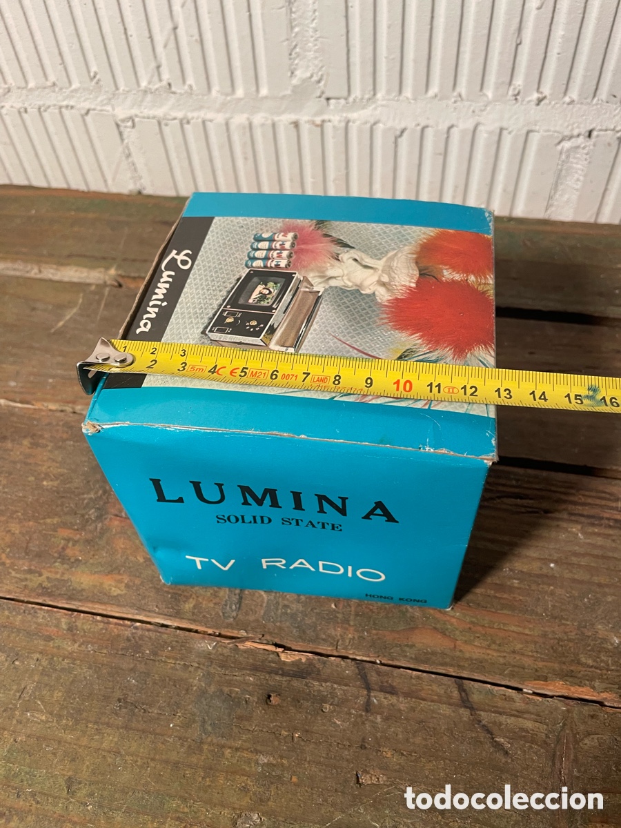 Radios antiguas: TRANSISTOR LUMINA CON FORMA DE TELEVISI&Oacute;N. A ESTRENAR Y FUNCIONANDO. VINTAGE - Foto 9