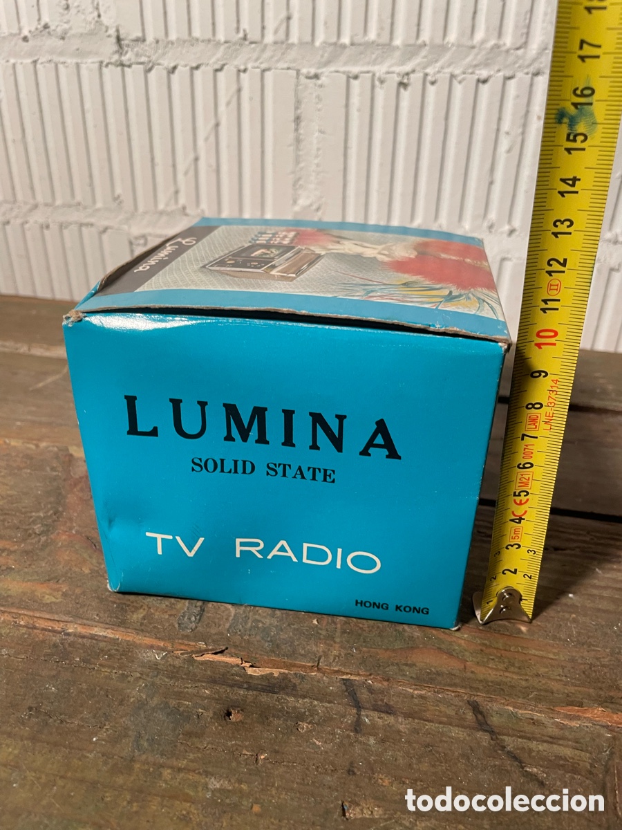 Radios antiguas: TRANSISTOR LUMINA CON FORMA DE TELEVISI&Oacute;N. A ESTRENAR Y FUNCIONANDO. VINTAGE - Foto 10