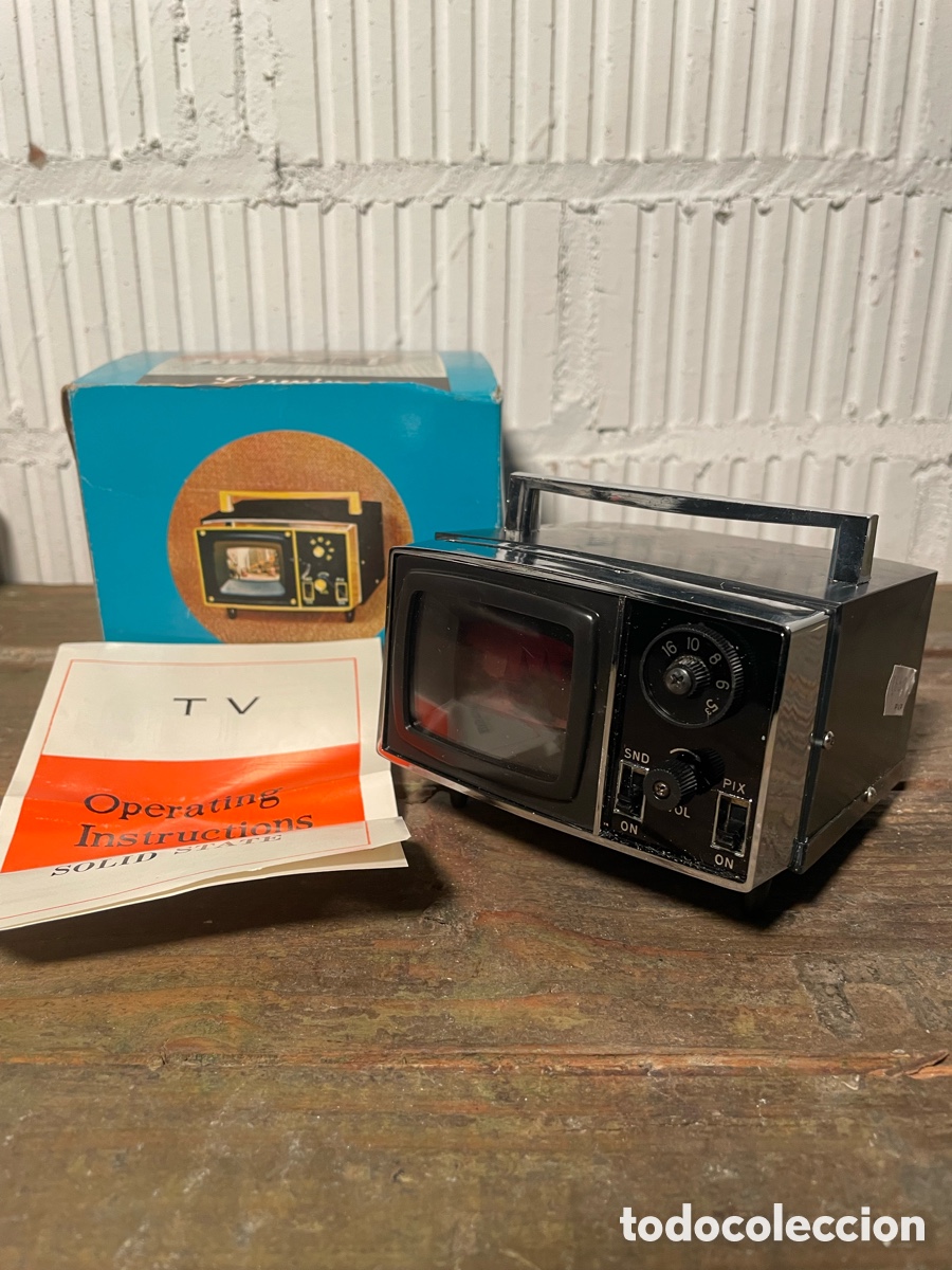 Radios antiguas: TRANSISTOR LUMINA CON FORMA DE TELEVISI&Oacute;N. A ESTRENAR Y FUNCIONANDO. VINTAGE - Foto 1