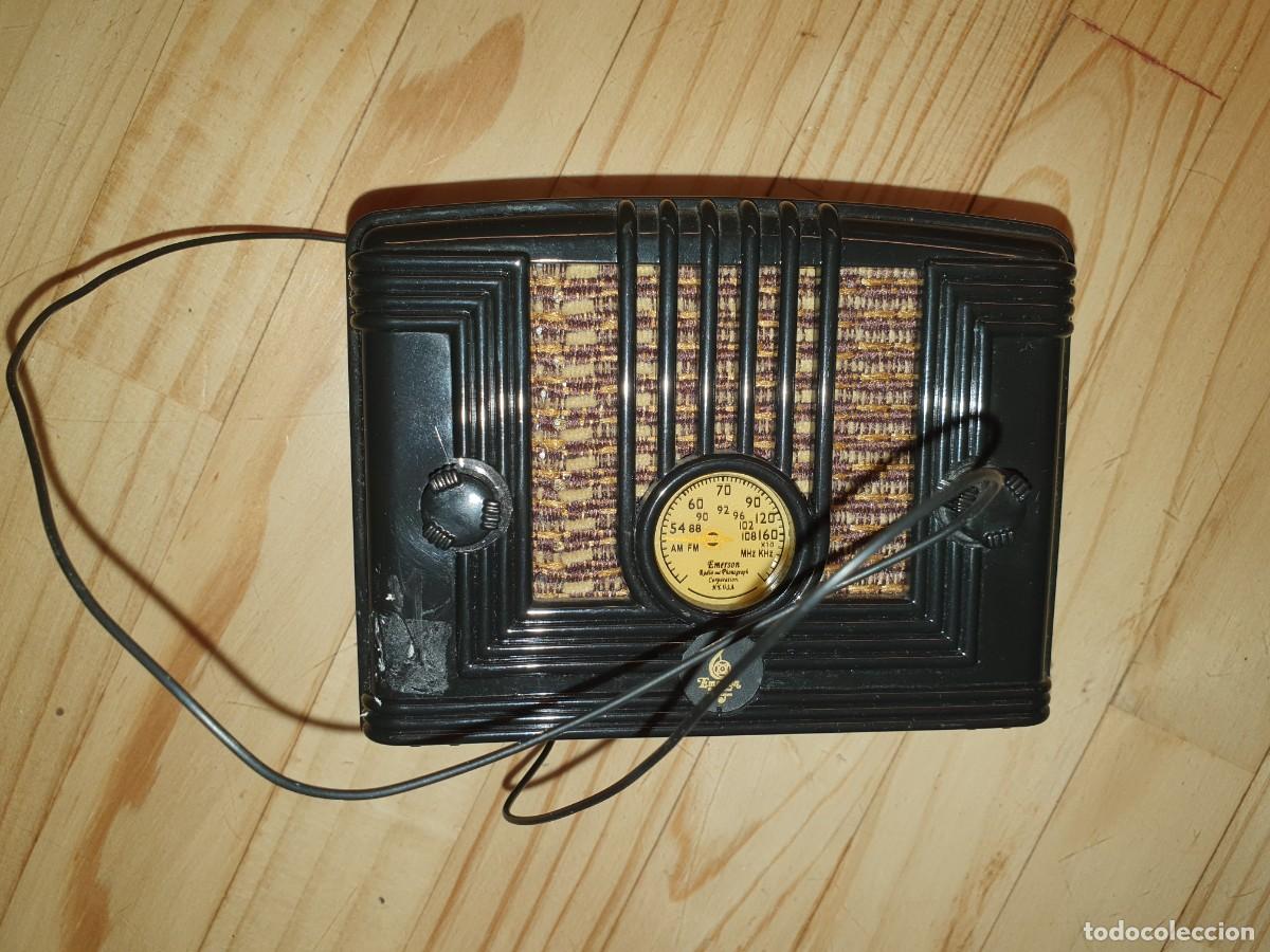 Radios antiguas: TRANSISTOR EMERSON DE PILAS 9+x132x4 cm. - Foto 1