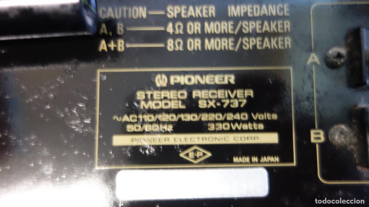 Radios antiguas: RADIO PIONEER SX-737 - Foto 11