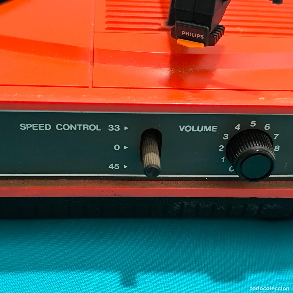 Radios antiguas: Tocadiscos electronic D-5220 Philips funcionando correctamente - Foto 6