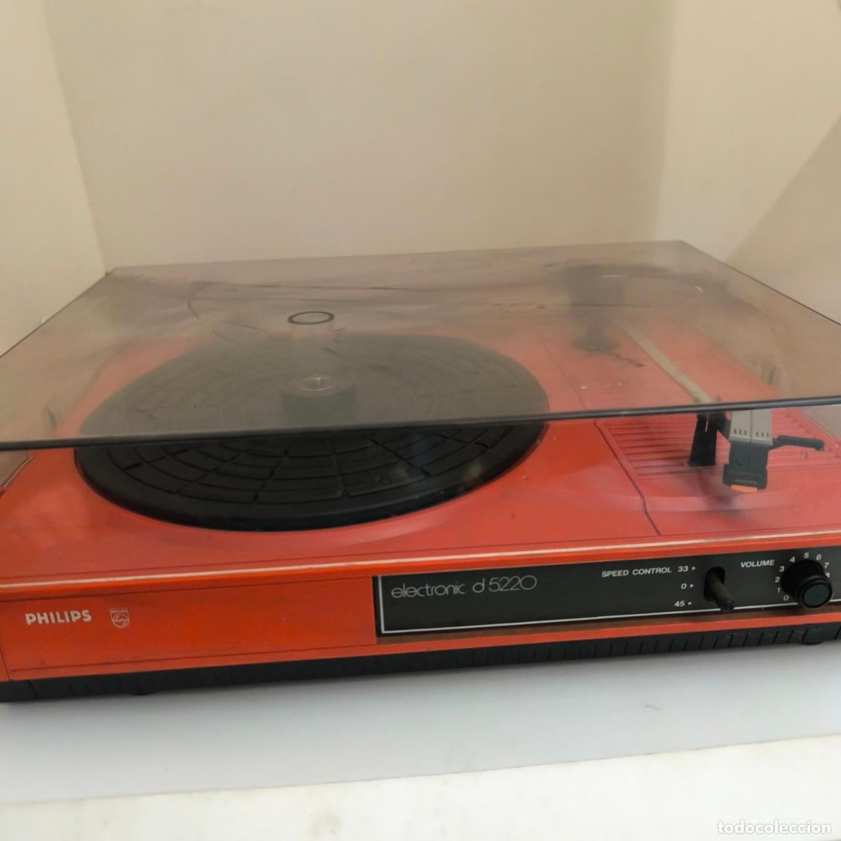 Radios antiguas: Tocadiscos electronic D-5220 Philips funcionando correctamente - Foto 9