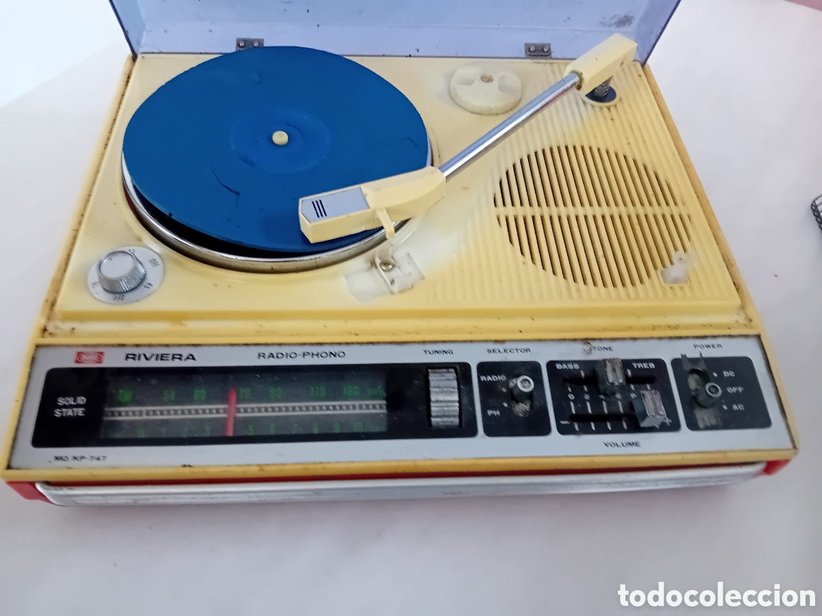 Radios antiguas: riviera radio-phone tocadiscos RRR - Foto 4