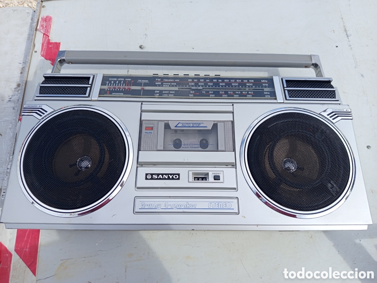 Radios antiguas: Grabadora antigua sanyo - Foto 2