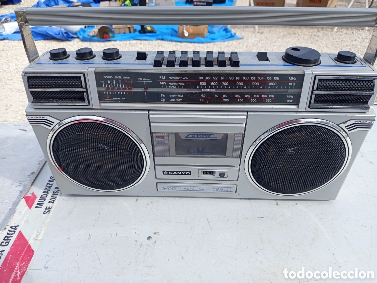 Radios antiguas: Grabadora antigua sanyo - Foto 1