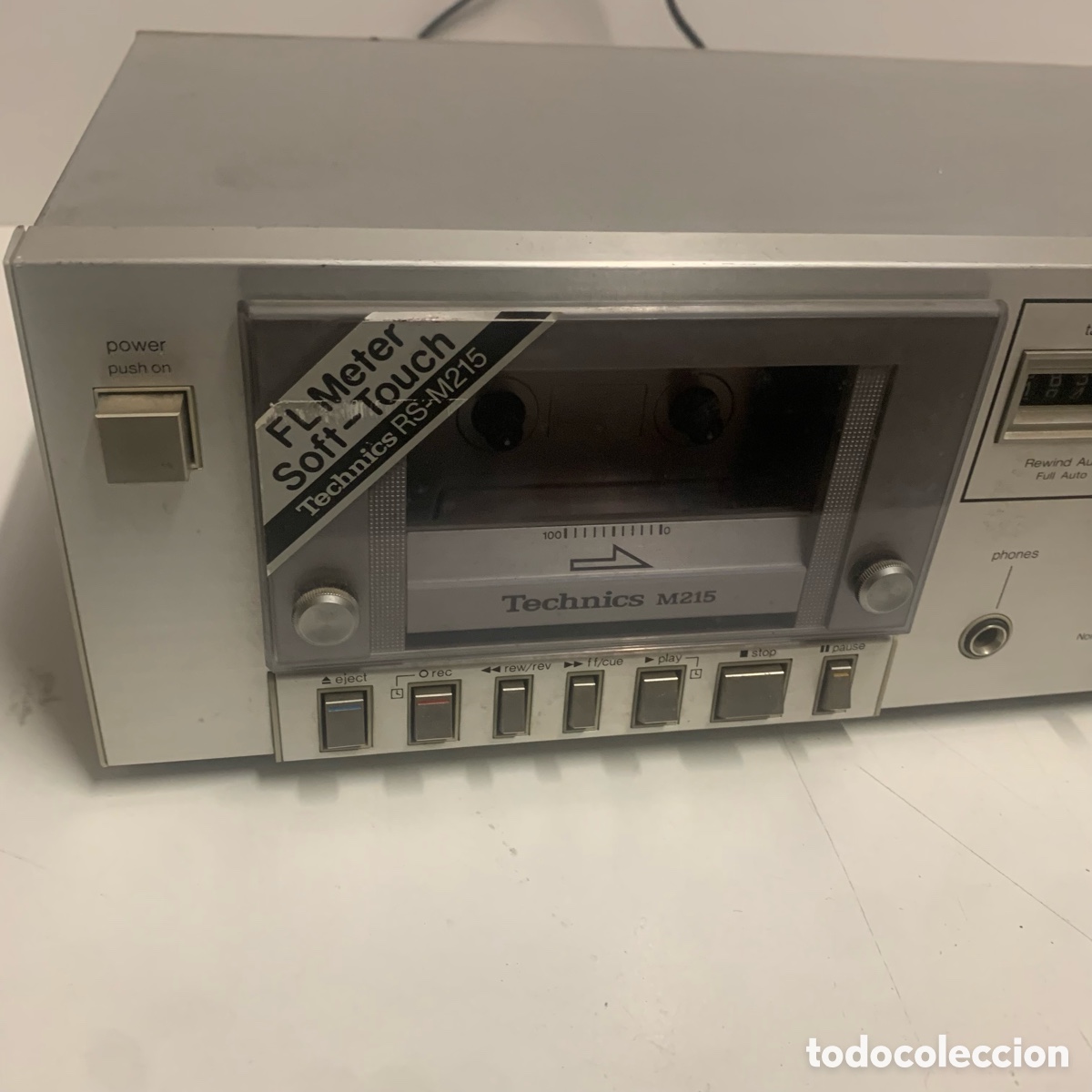 Radios antiguas: pletina de cassette Technics RS-M215. - Foto 2
