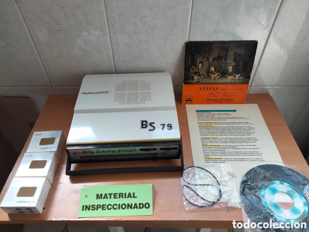 Radios antiguas: Comediscos tocadiscos Big Sound 2000. Funcionando - Foto 1