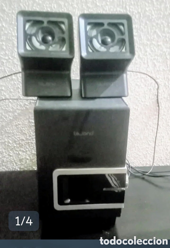 Radios antiguas: Altavoces Biwond de color negro - Foto 1