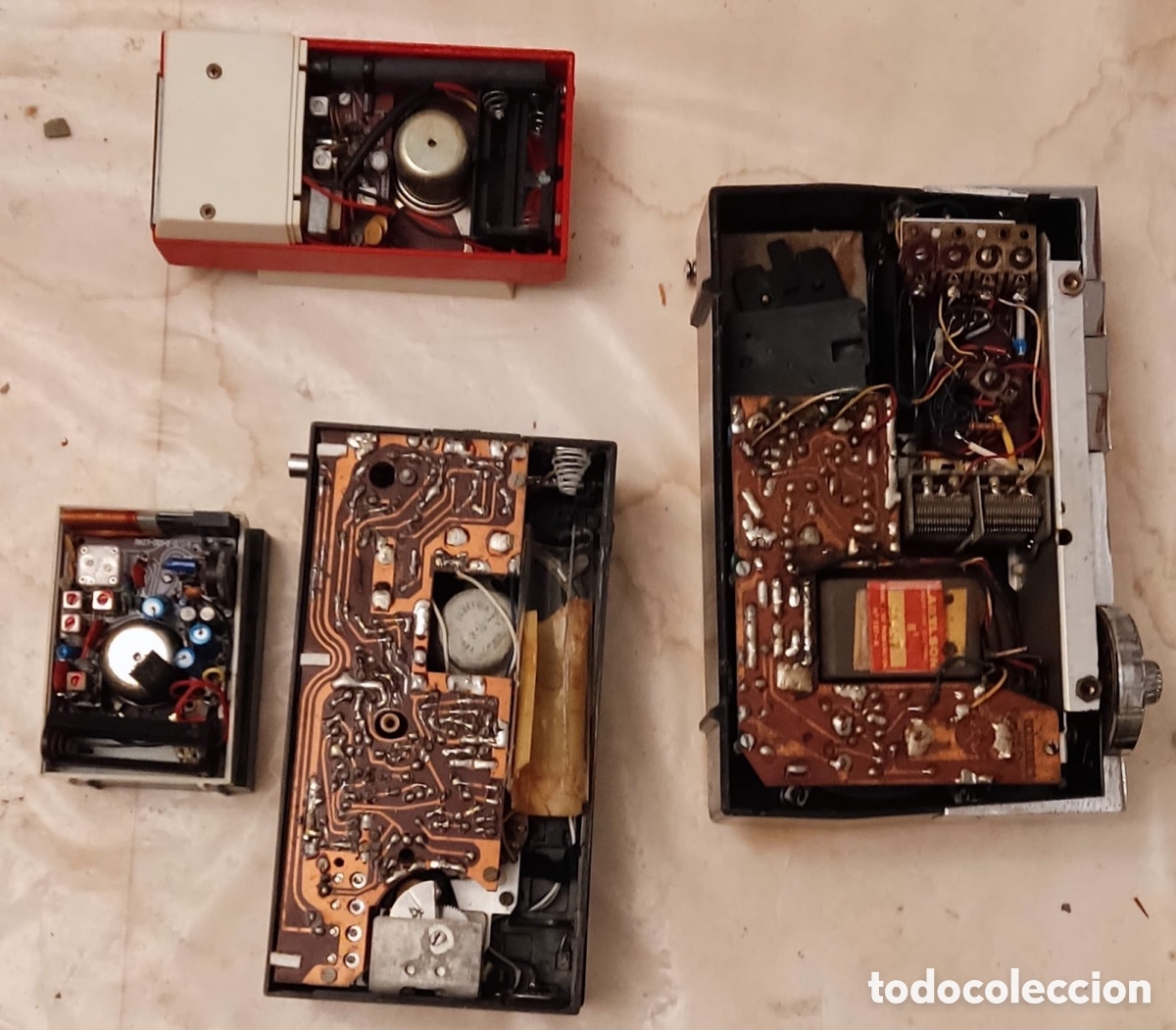 Radios antiguas: Lote 5 transistores Lavis - Foto 2