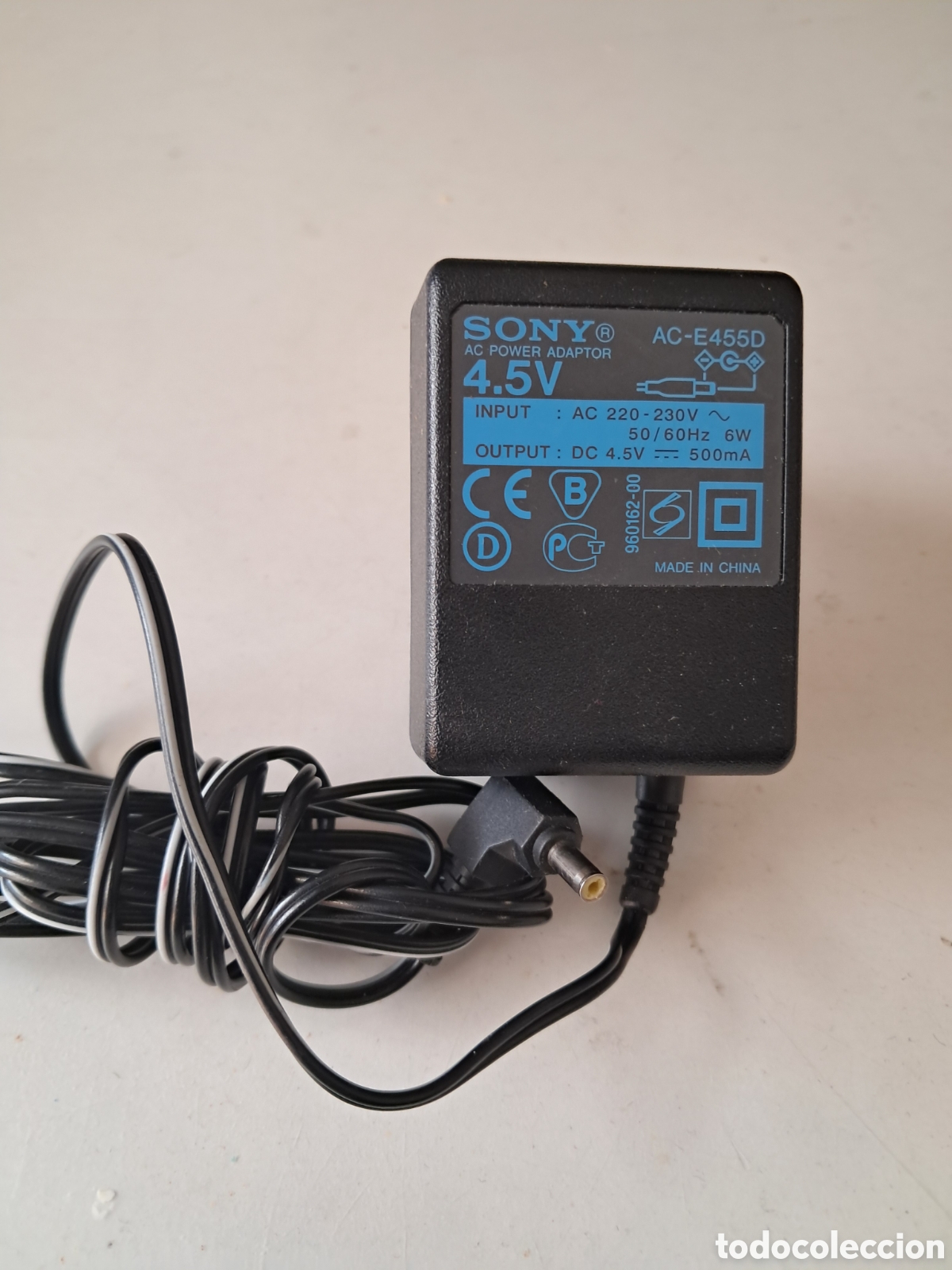 Radios antiguas: ADAPTADOR DE CORRIENTE SONY AC-E455D. 4,5 V. - Foto 1