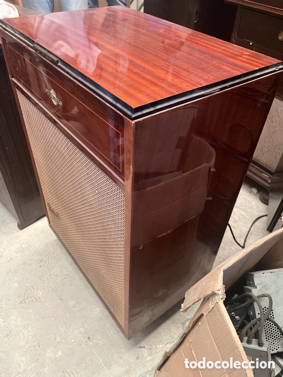 Radios antiguas: Mueble tocadiscos Optimus - Foto 3