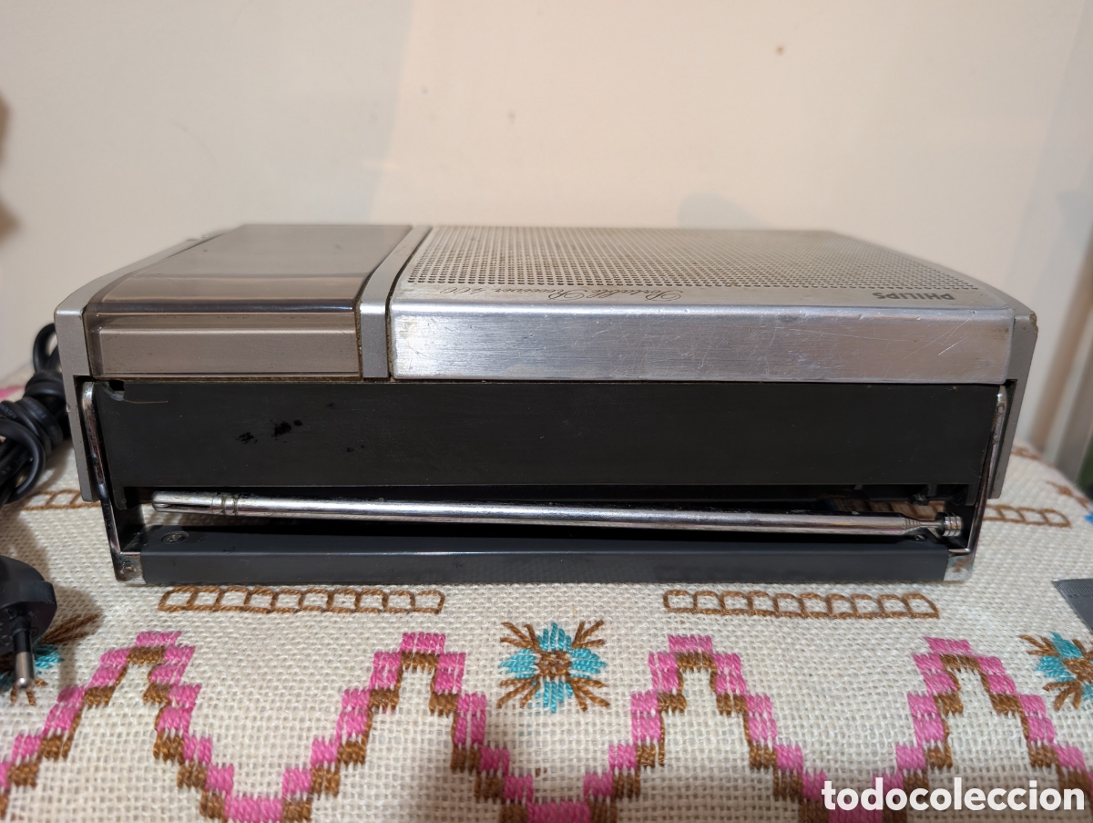 Radios antiguas: Radio Philips Portable Receiver 400, Funciona. - Foto 5