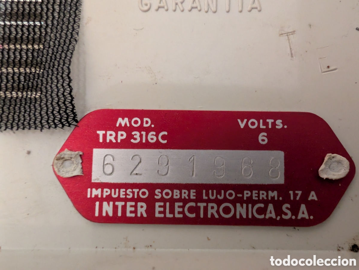 Radios antiguas: Radio Inter E-128, Vintage, funciona. - Foto 8