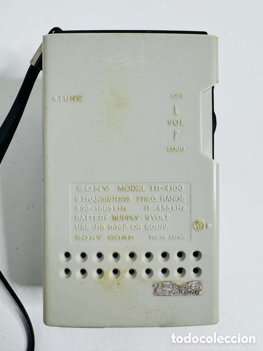 Radios antiguas: Vintage Sony TR-4100 Solid State AM Transistor Radio Sin Probar - Foto 8