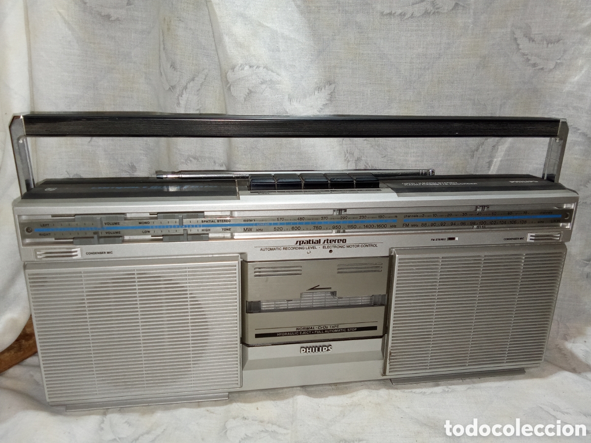 Radio antiche: RADIO-CASSETTE COMPACT LINE D 8110 PHILIPS SPATIAL FUNCIONA RADIO