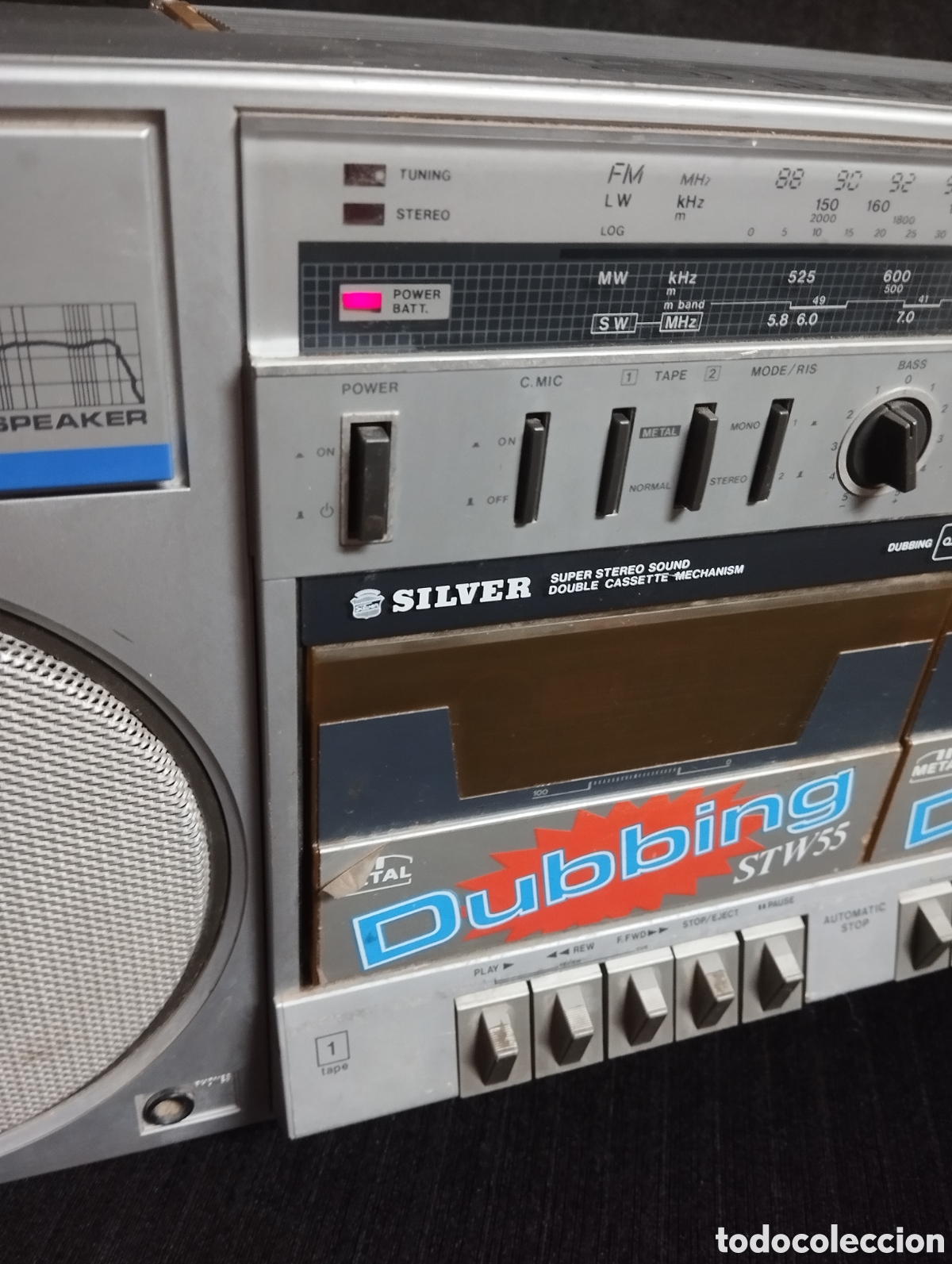 Radios antiguas: RADIO CASETE SILVER STW55L - Foto 3