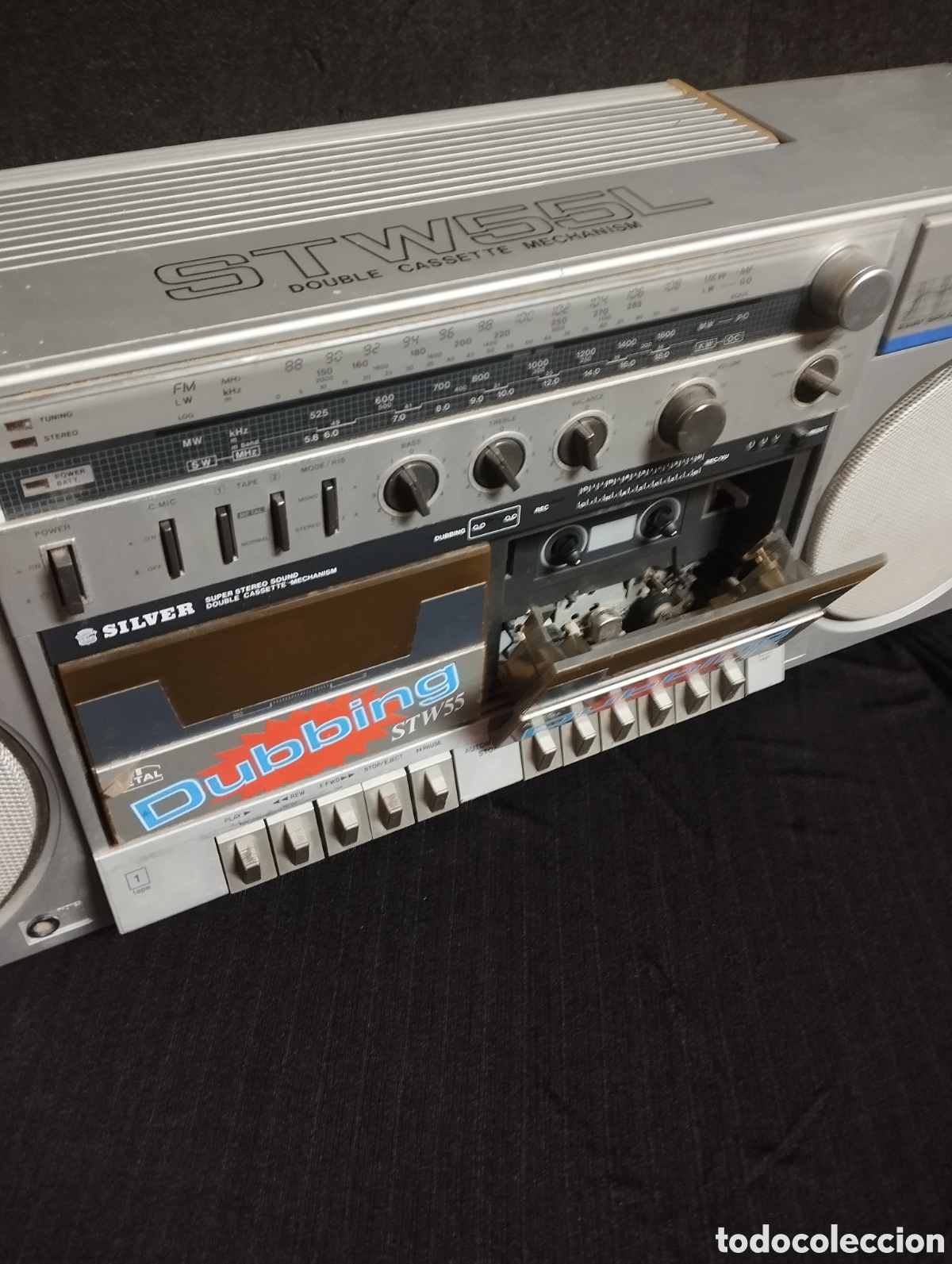 Radios antiguas: RADIO CASETE SILVER STW55L - Foto 4