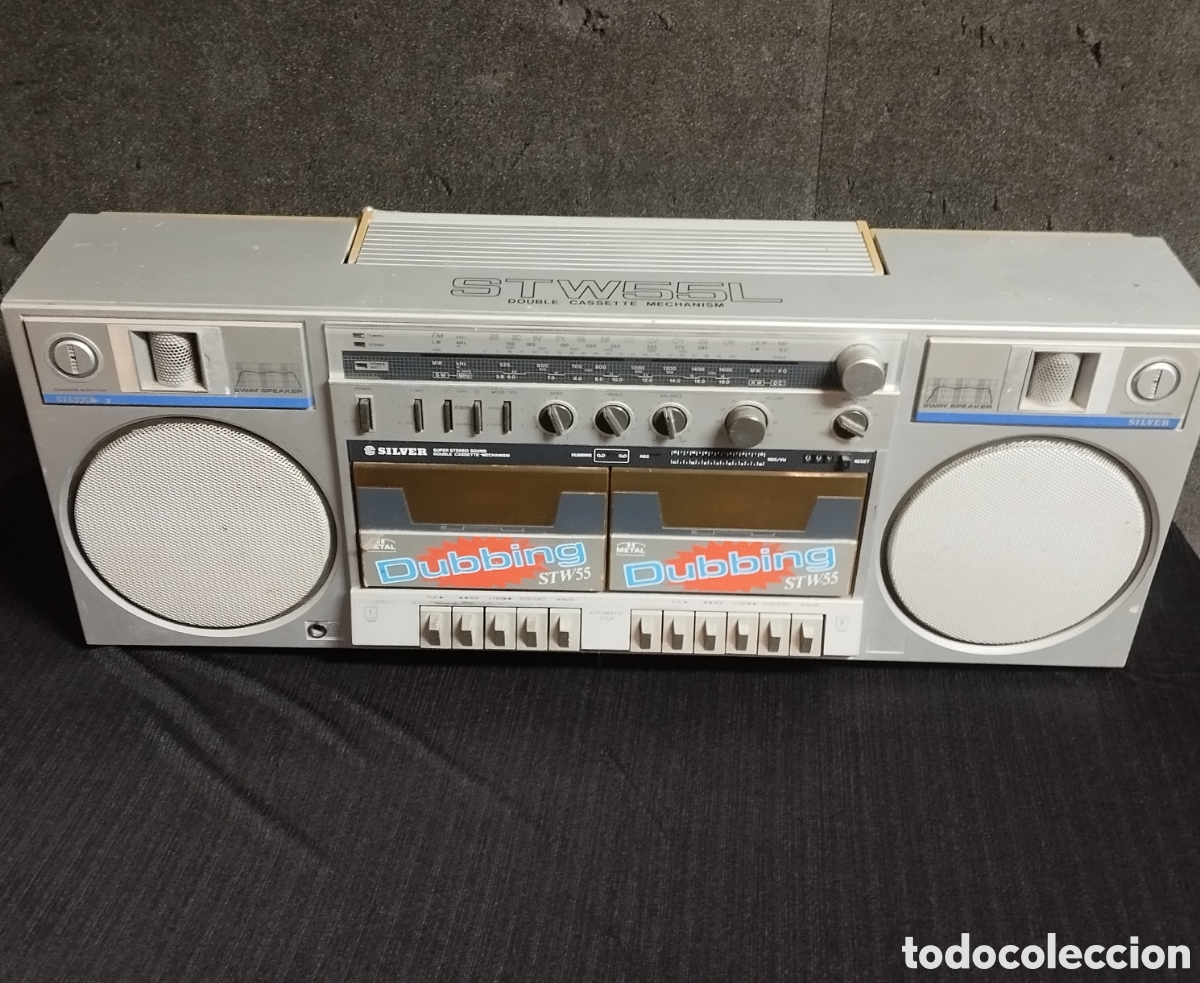 Radios antiguas: RADIO CASETE SILVER STW55L - Foto 1