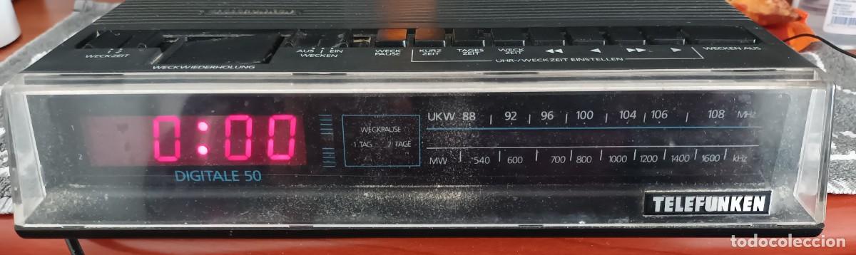Radio antiche: RADIO RELOJ DESPERTADOR TELEFUNKEN DIGITALE 50 - PRINCIPIOS A&Ntilde;OS 80