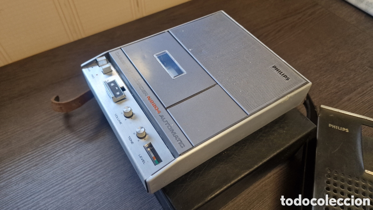 Radios antiguas: PHILIPS N 2204 Cassette Recorder - Foto 4