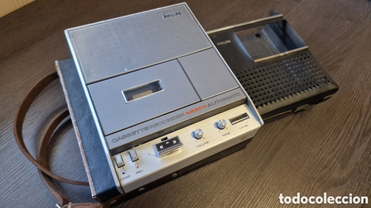 Radios antiguas: PHILIPS N 2204 Cassette Recorder - Foto 2