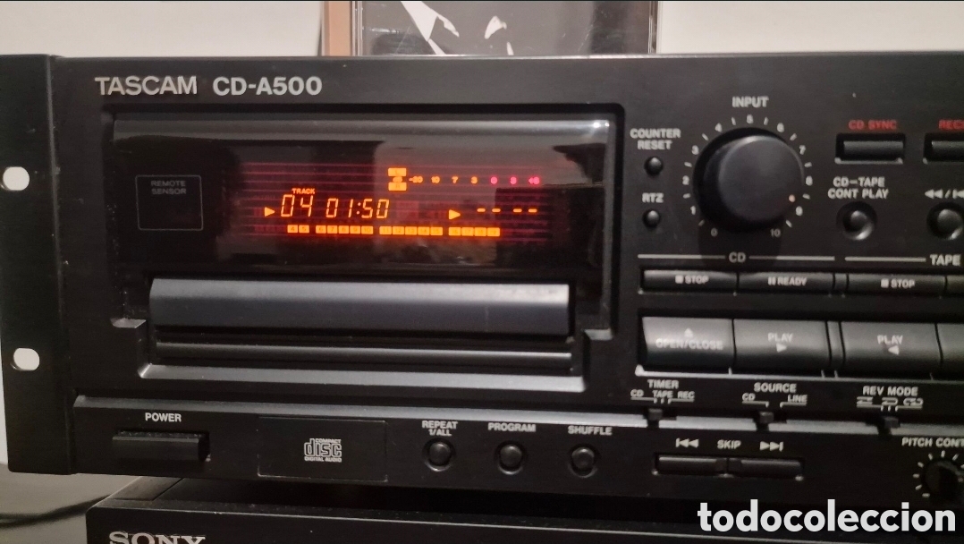 Radios antiguas: TASCAM CD-A500 - CD / Cassete Profissional - Foto 2