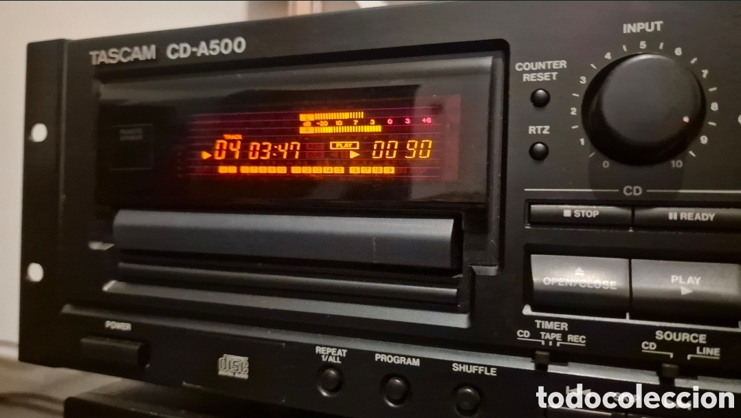 Radios antiguas: TASCAM CD-A500 - CD / Cassete Profissional - Foto 4