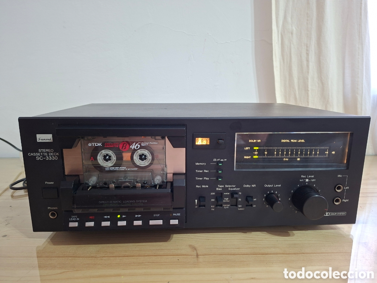 Radios antiguas: Cassette Deck Sansui SC-3330