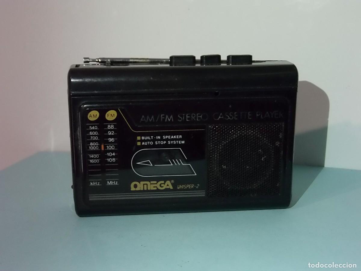 Radio antiche: CASSETTE PLAYER - RADIO AM/FM STERE - OMEGA WHISPER-2.