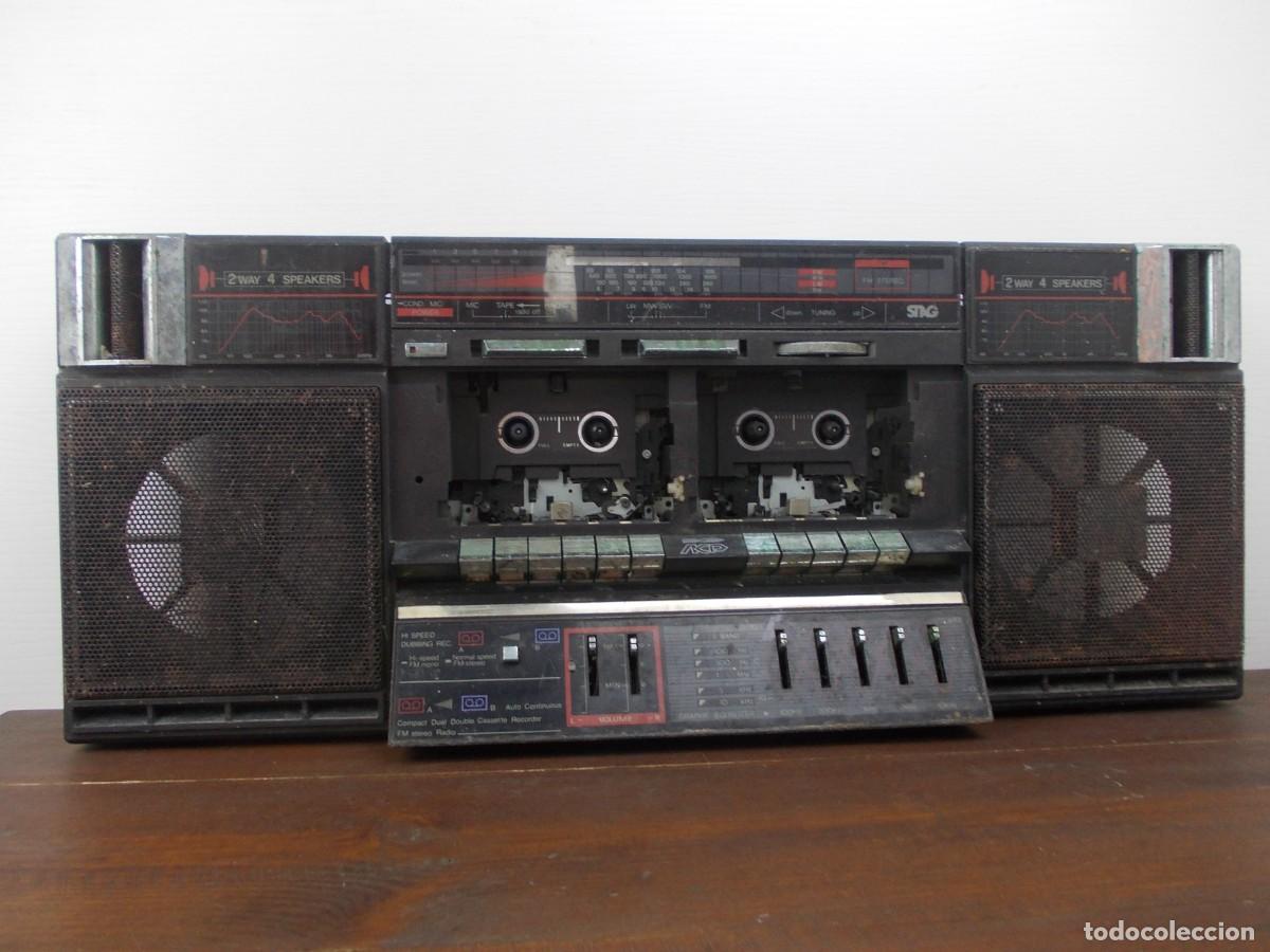 Radios antiguas: Despiece Radio Cassette SNG Boombox Recambio Placa Circuito Mecanismo Cinta Altavoces Lote Vintage