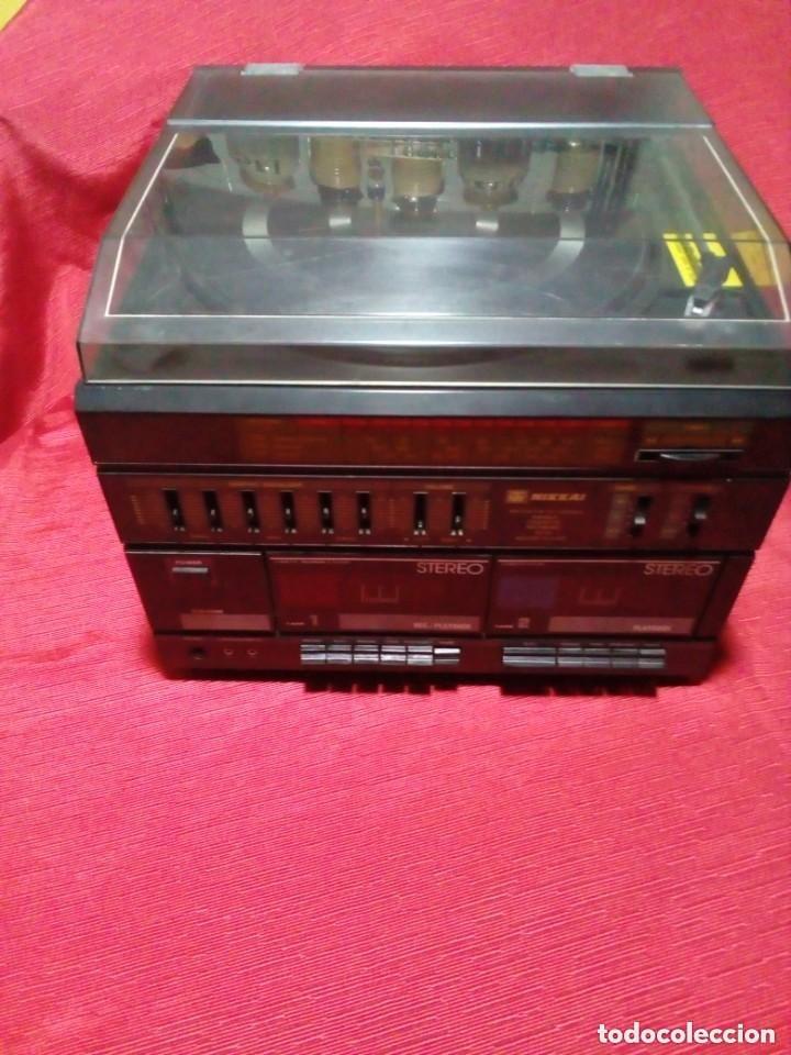Radios antiguas: cadena de musica- cassette,tocadiscos y radio marca NIKKAI