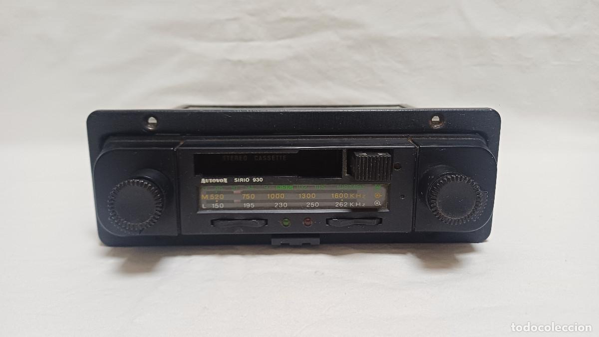 Radios antiguas: ANTIGUO RADIO CASSETTE DE COCHE AUTORADIO AUTOVOX SIRIO 930 (FUNCIONANDO)
