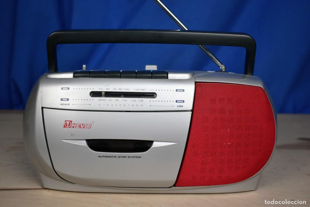 Radios antiguas: Radio cassette Nevir NVR-408 - Foto 1