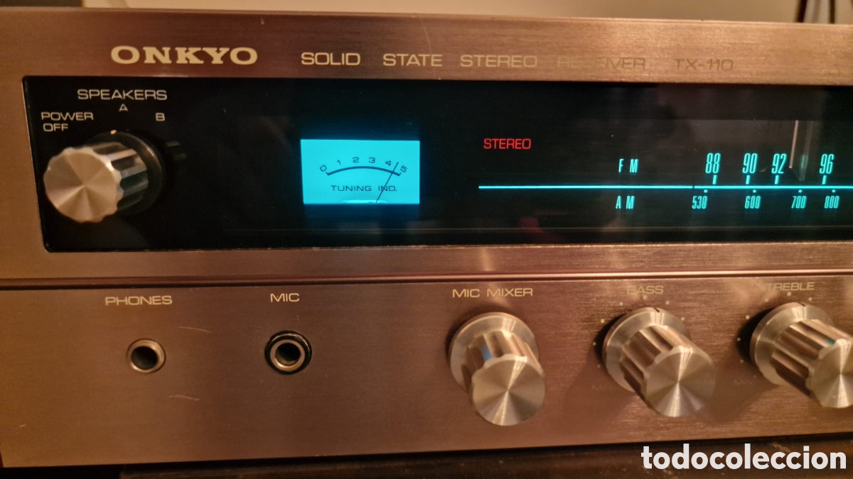 Radios antiguas: ONKYO TX-110 Solid State Stereo Receiver - Foto 2