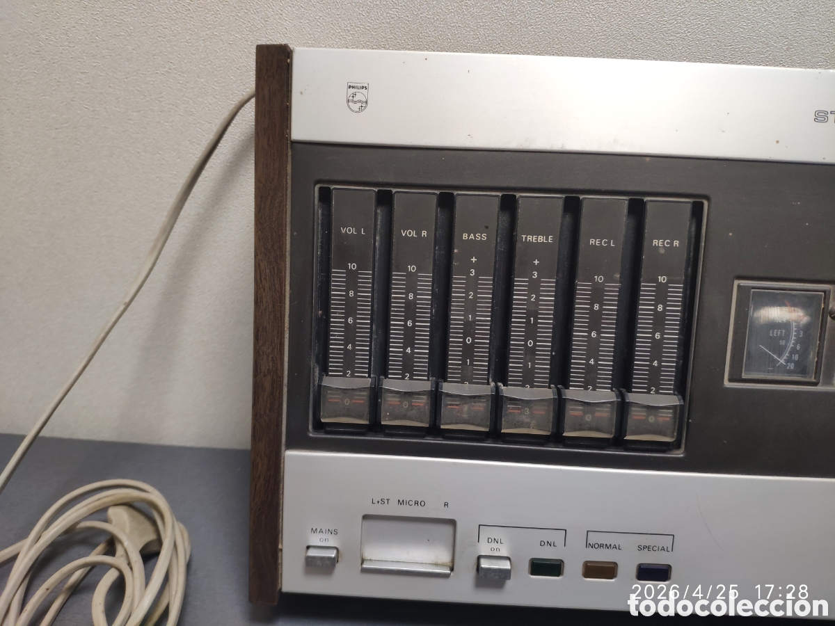 Radios antiguas: Casete recoder Philips N 2407 vintage - Foto 2