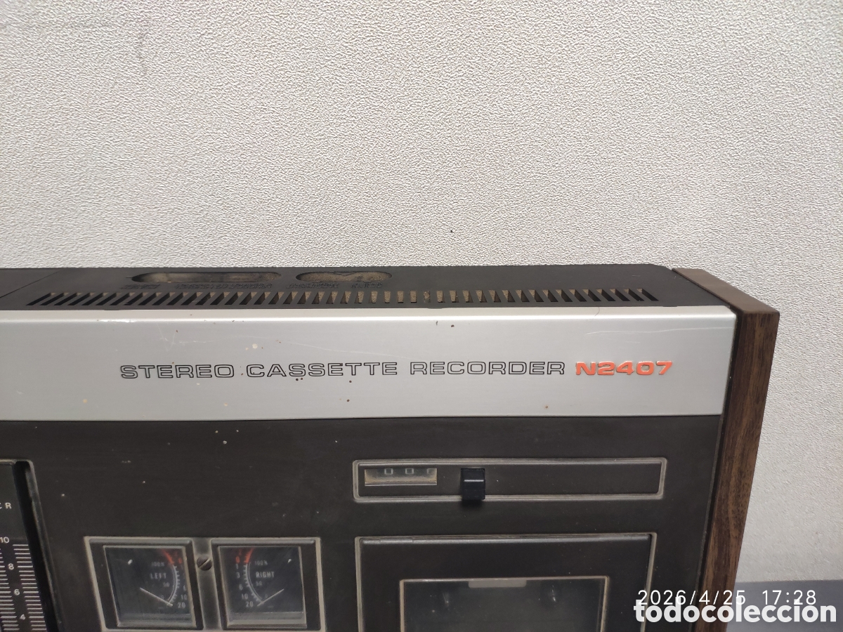 Radios antiguas: Casete recoder Philips N 2407 vintage - Foto 4