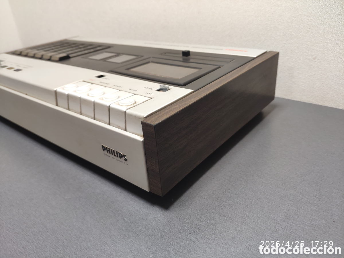 Radios antiguas: Casete recoder Philips N 2407 vintage - Foto 9