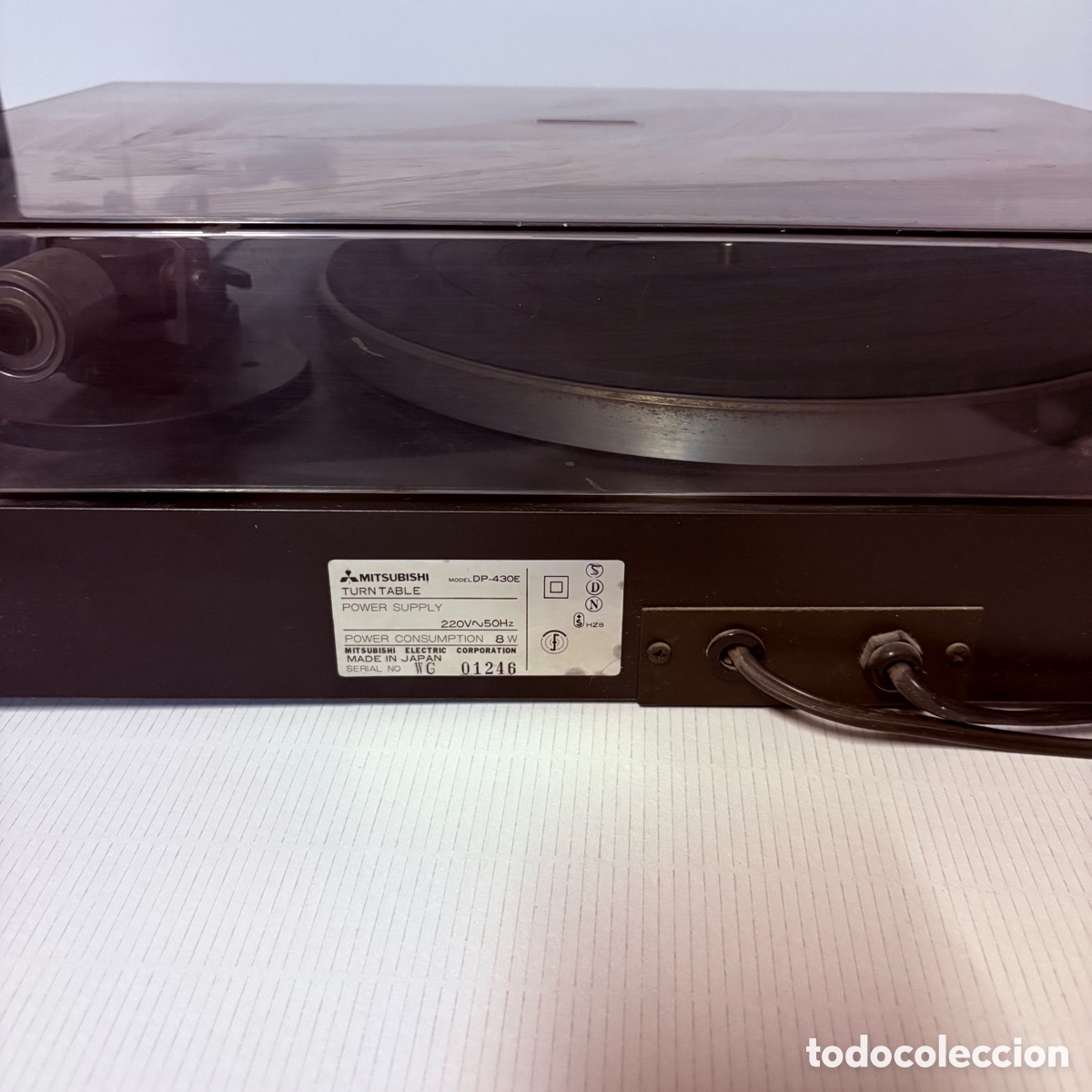 Radios antiguas: Tocadiscos de 1980 Mitsubishi dp 430-e - Foto 7