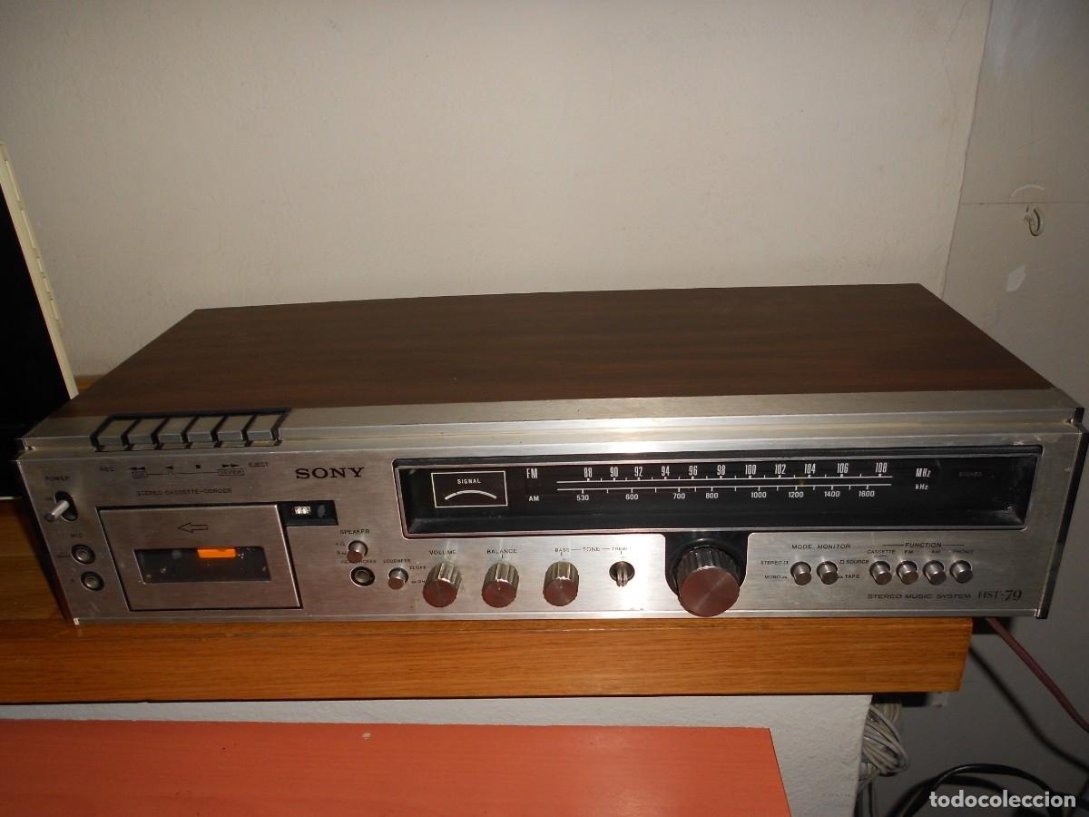Radios antiguas: RADIO CASSETTE AMPLIFICADOR SONY HST-79 sin Bafles ( No Funciona la Platina ) VINTAGE - 1&euro;y+