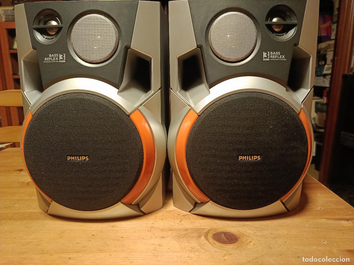 Radios antiguas: pareja altavoces philips bas reflex 40 w por canal pepeto