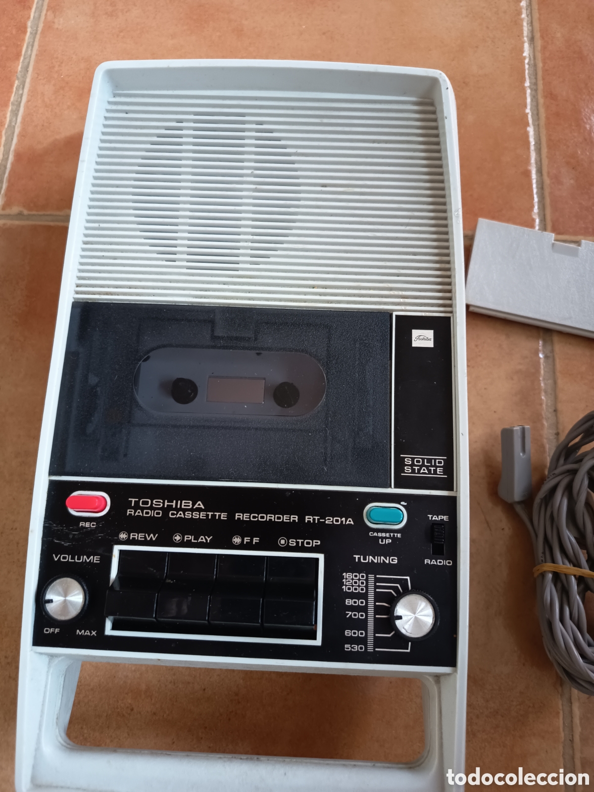 Radios antiguas: Radio cassette Toshiba r7-201a space age 1960 1970