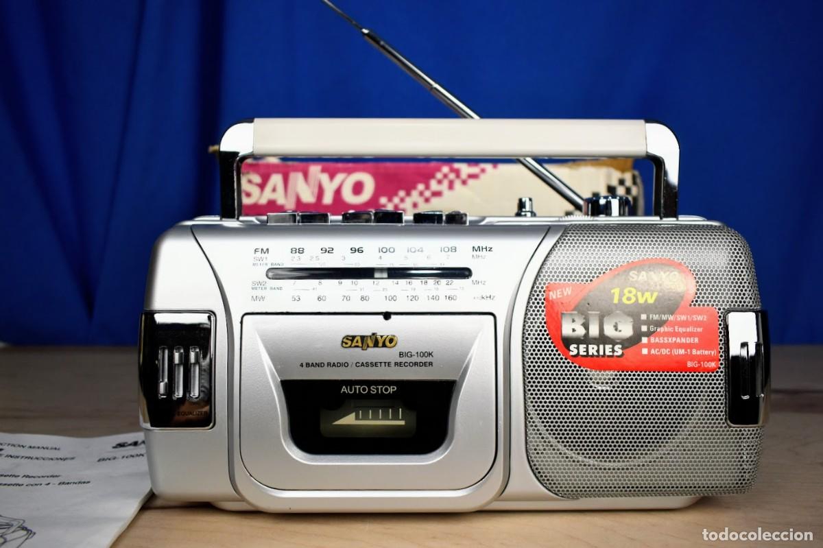 Radios antiguas: Radio cassette Sanyo BIG-100K