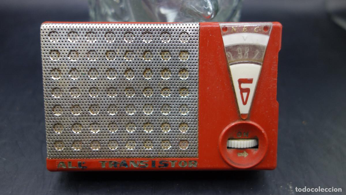 Radios antiguas: RADIO TRANSISTOR NEC NT-620 COLOR ROJO - Foto 7