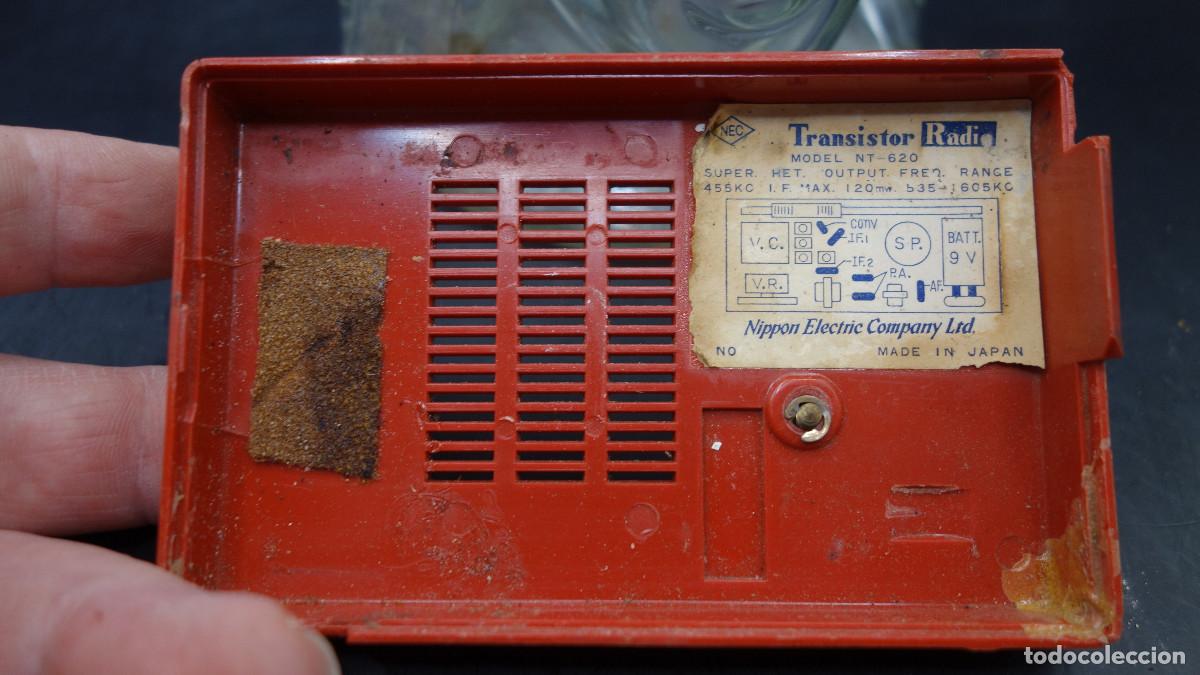 Radios antiguas: RADIO TRANSISTOR NEC NT-620 COLOR ROJO - Foto 15